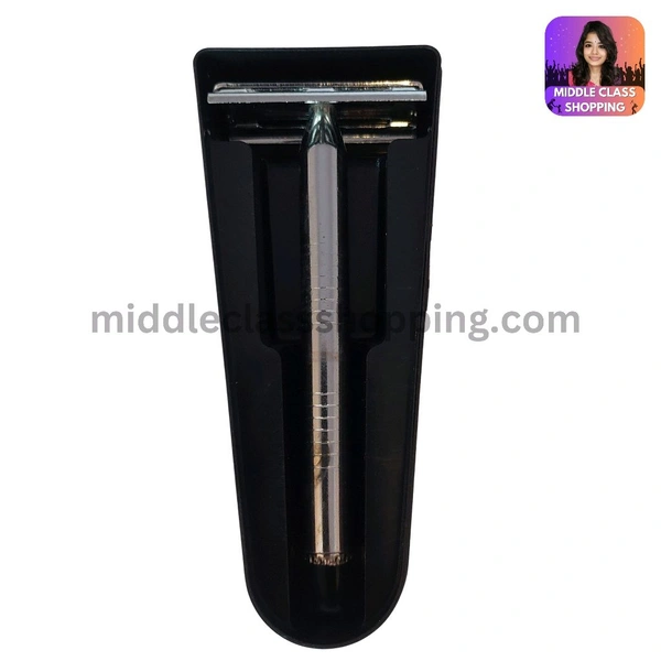 Gillettin Good Quality Double Grip Metal Shaving Razor Set MC351