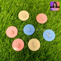 Adhesive Colorful Round Metal Sticky Hooks MC368