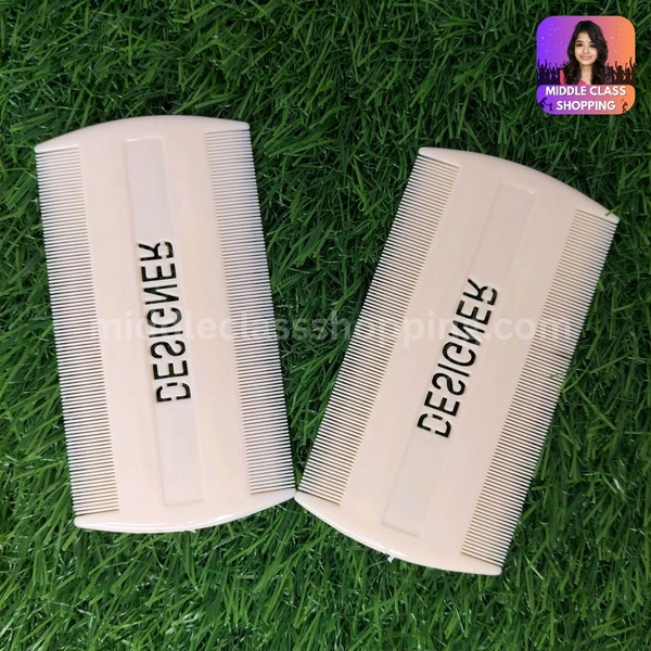 Premium Big Lice And Dust Cleaning Ivory Designer Comb MC381