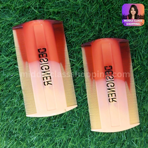 Premium Big Lice And Dust Cleaning Ivory Brown Designer Comb MC382