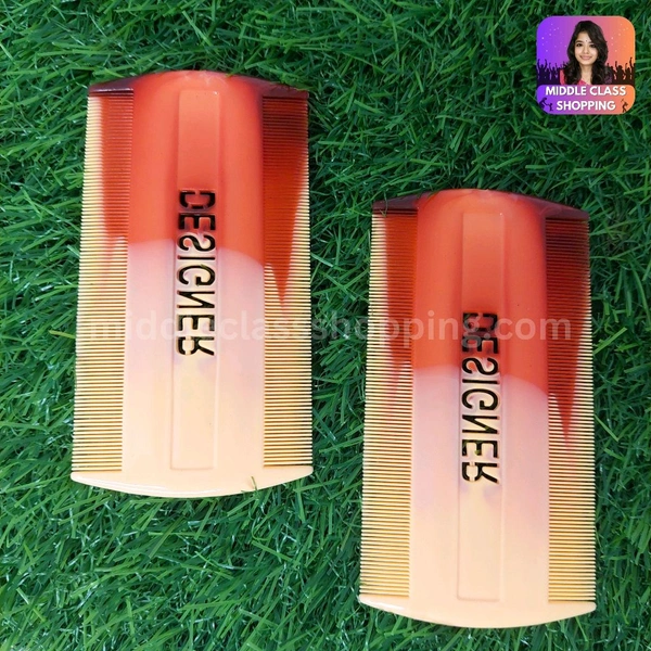 Premium Big Lice And Dust Cleaning Ivory Brown Designer Comb MC382