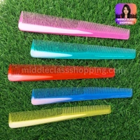 Premium Long Double Size Teeth Glassy Solid Color Combs MC392