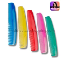 Premium Big Curvy Double Teeth Solid  Color Combs MC393