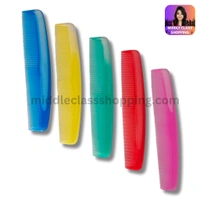 Premium Big Curvy Double Teeth Solid  Color Combs MC393