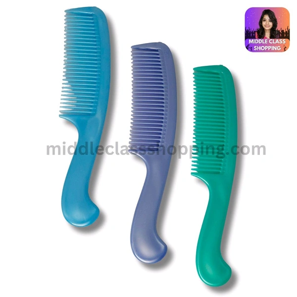 Premium Solid  Color Combs With Handle MC394