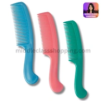 Premium Solid  Color Combs With Handle MC394