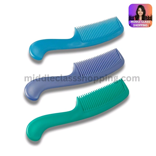 Premium Solid  Color Combs With Handle MC394