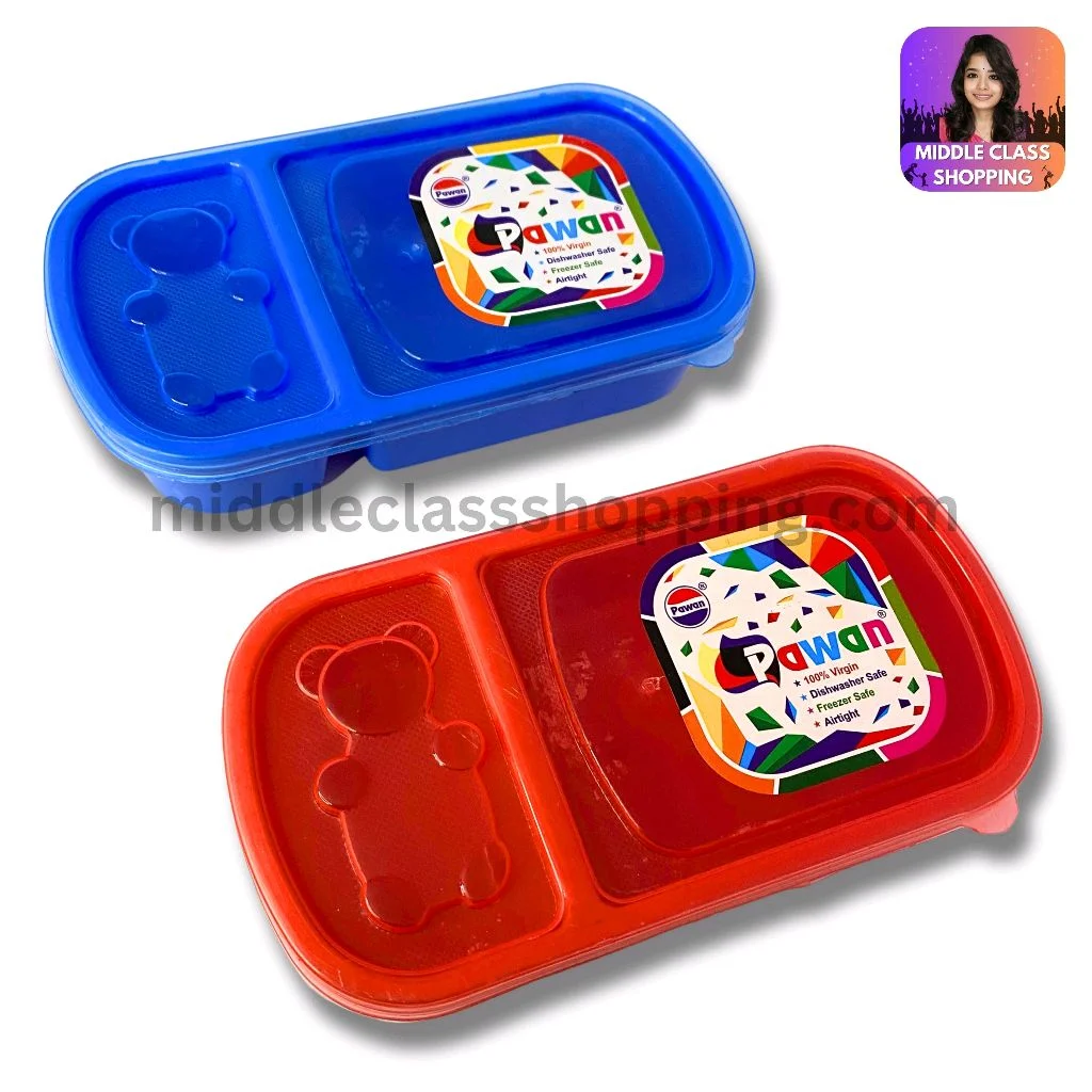 Kids Favourite Cute Snacks Box With Divisions (16.8×8.3cms) MC421