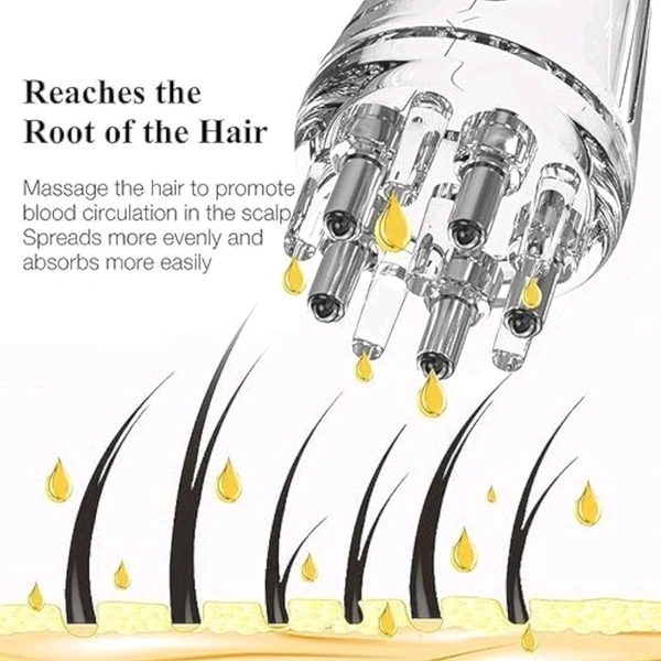 Hair Oil Applicator With Soft Massaging Rolling Balls For Easy Deep Oil Spreading MC422