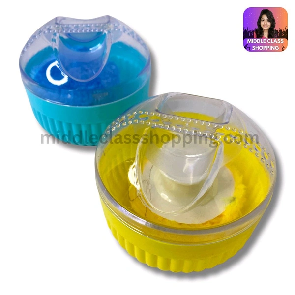 Premium Cute Facial Powder Storing Box With Soft Applying Puff And Cap (B9×H7.2cms) MC437