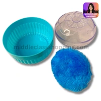 Premium Cute Facial Powder Storing Box With Soft Applying Puff And Cap (B9×H7.2cms) MC437