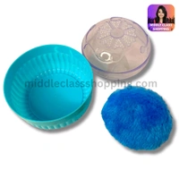 Premium Cute Facial Powder Storing Box With Soft Applying Puff And Cap (B9×H7.2cms) MC437