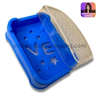 Premium Cute Reflective Crystal Cut Look Soap Stand (13.3×9.2cms) MC440