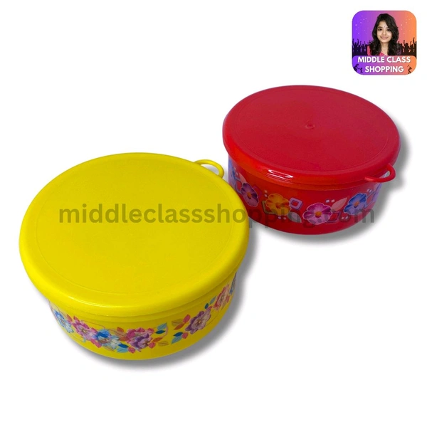 Premium Solid Colored Floral Deisgned Storage Box (B13.6×H6cms) MC445