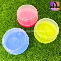 Cute Mini Transparent Kitchen Storage Containers With Spoon (B9.7×H5.4cms) MC446