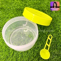 Cute Mini Transparent Kitchen Storage Containers With Spoon (B9.7×H5.4cms) MC446