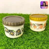 Premium Mini  Floral Print Kitchen Storage Containers With Spoon (B7.1×H5.9cms) MC451