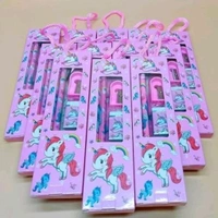 Kids Favourite Cute Gift Set With 2 Pencils, 1 Sharpner, 1 Eraser And 1 Scale MC479