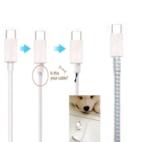 Premium Shining Mobile Earphone Charging And Data Cable Protecting Spring Cable (Shining Multicolor) MC480
