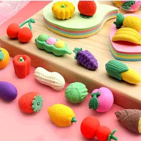 Cute Big Sized Kids Favourite Eraser Set (4pcs) MC482