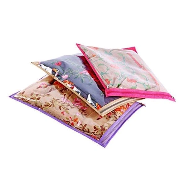 Premium Saree Cover With Zip (40×35cms)