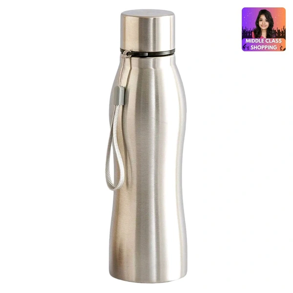 High Quality 1 Litre Stainless Steel Bottle With Carrying Strap