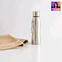 High Quality 1 Litre Stainless Steel Bottle With Carrying Strap