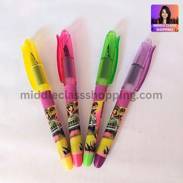 Jainex Premium Colorful Fountain Fountain Pen With Double Catridge Ink MC502