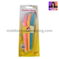 3 in 1 Eyebrow Shaping Razors With Safety Caps MC503