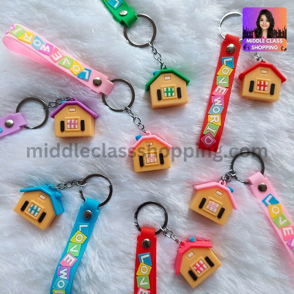 Super Cute Big Sized Premium Home Keychains With Strap MC517