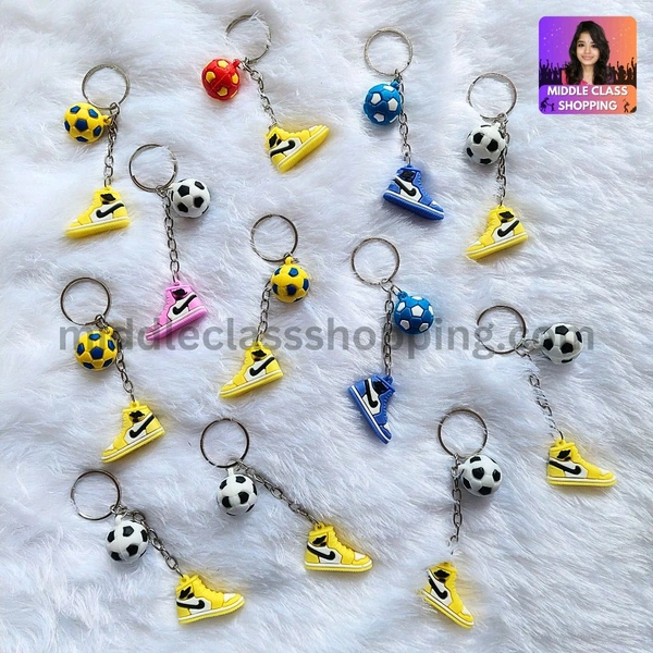 2 in 1 Super Cute Big Sized Premium Foot Ball With Shoe Keychain For Football Fans MC518