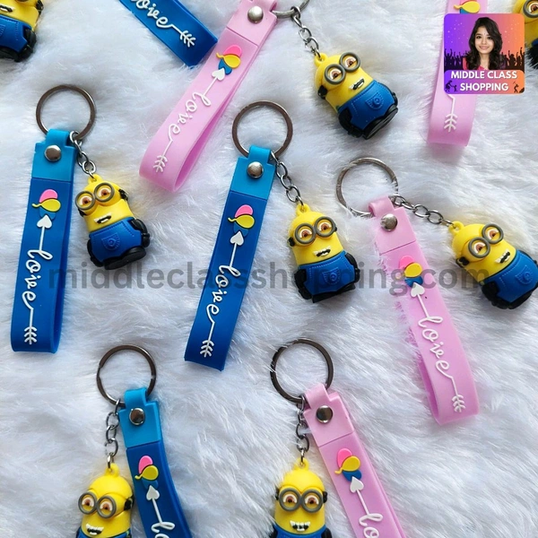 Premium Big Sized Cute Minion Keychain With Strap MC519