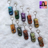 Cute Metalic Realistic Moving Multicolor Mini Car Keychains MC522