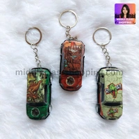 Cute Metalic Realistic Moving Multicolor Mini Car Keychains MC522