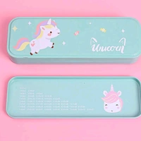 Super Cute Kids Favourite Cartoon Printed Metalic 3D Printed Pencil Box MC524