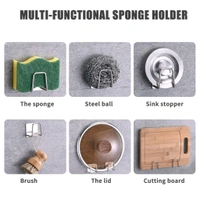 Multipurpose Adhesive Metal Sponge Holder Hook MC529