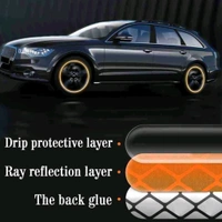 Reflective Tyre Stickers For Car And Bike (ORANGE 20Pcs) MC533