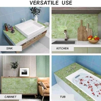 Green Marble Adhesive Wall Sticker (60×200cms) MC536