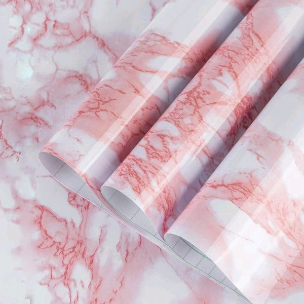 Pink Marble Adhesive Wall Sticker (60×200cms) MC537