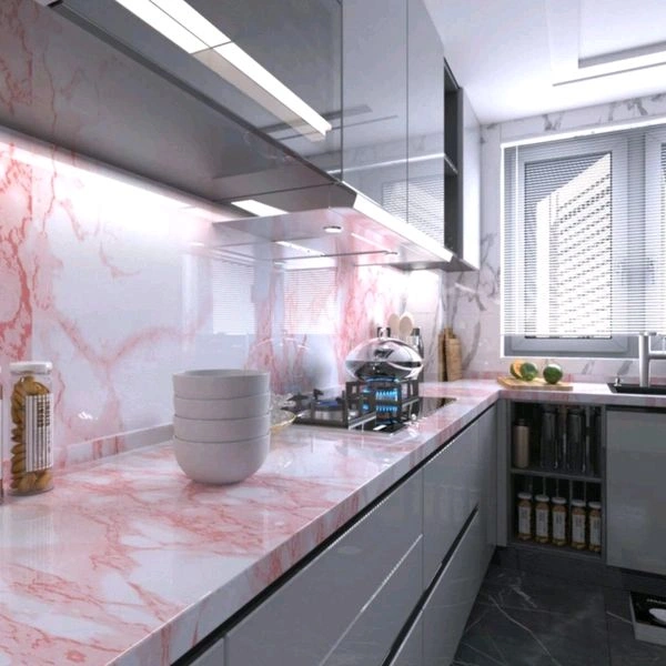 Pink Marble Adhesive Wall Sticker (60×200cms) MC537