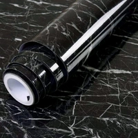 Black Marble Adhesive Wall Sticker (60×200cms) MC538