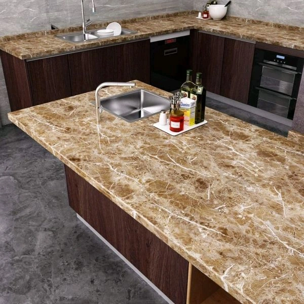 Brown Marble Adhesive Wall Sticker (60×200cms) MC539