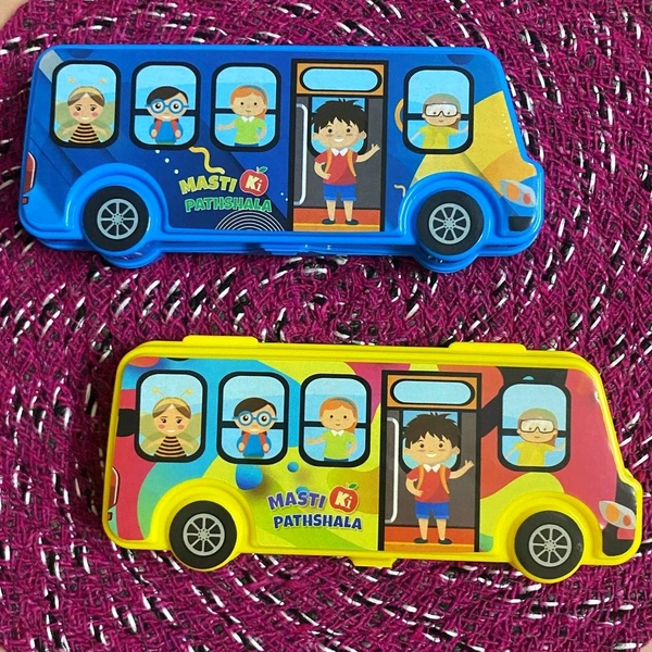 Super Cute Kids Favourite Bus Shaped Pencil Box MC540