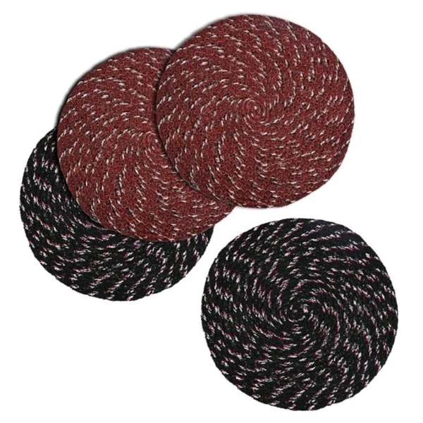 High Thickness Multipurpose Round Shaped Cotton Floor Mats (Mulicolors)  MC542