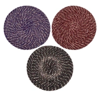 High Thickness Multipurpose Round Shaped Cotton Floor Mats (Mulicolors)  MC542