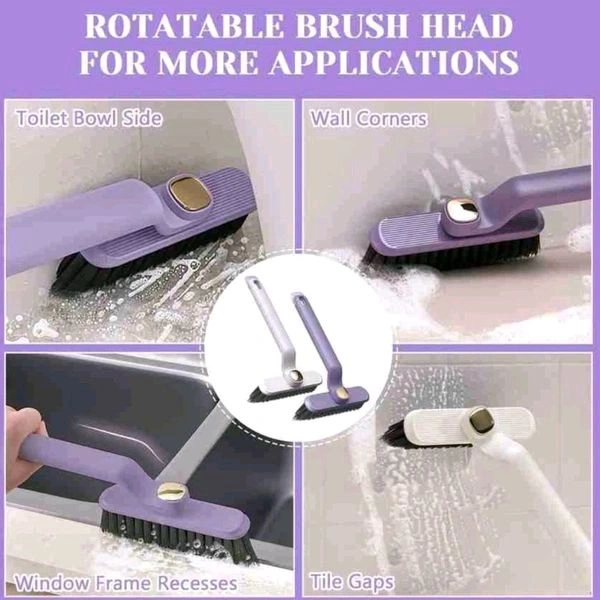 High Quality 2 in 1 Head Rotatable Handle Brush With Waste Plucker For Easy Kitchen Sink, Stover Area Cleaning MC551
