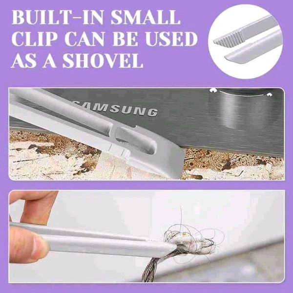 High Quality 2 in 1 Head Rotatable Handle Brush With Waste Plucker For Easy Kitchen Sink, Stover Area Cleaning MC551