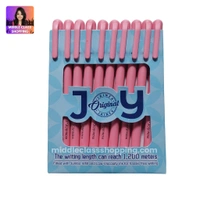 Cute Jainex Joy Long Writing Ball Pen (RED 10pcs) MC563