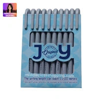 Cute Jainex Joy Long Writing Ball Pen (BLACK 10pcs) MC565
