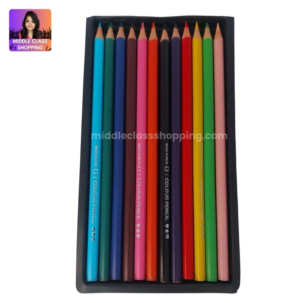 High Qulity Super Fine Tip Color Pencil Set 12 Shades MC566